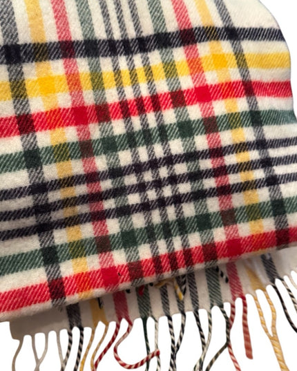 Sold Out! HBC x Johnstons of Elgin Multistripe Tartan Scarf Scottish Bay colors