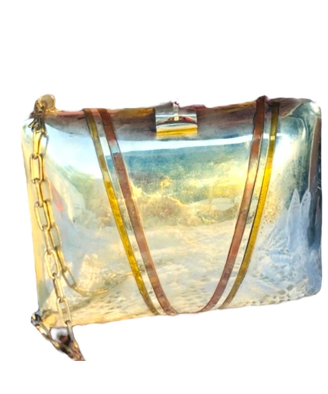 Vintage Alpaca silver evening bag Rare clutch shoulder bag