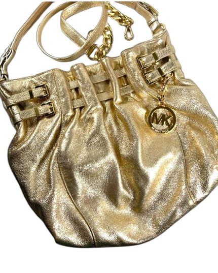 Lovely Gold Metalic Michael Kors Large shoulder bag hobo