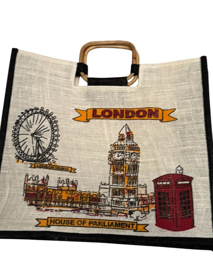 London House of Parliament Tote Bag Multicolor Themed Tote Bag Souvenier UK