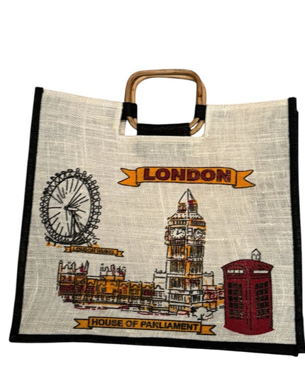 London House of Parliament Tote Bag Multicolor Themed Tote Bag Souvenier UK