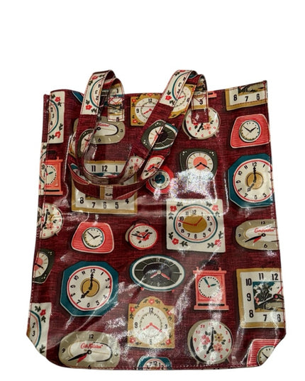 Cath Kidston Retro Clock Print Tote Bag Clocks Weather proof London
