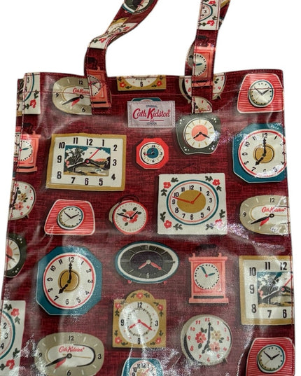Cath Kidston Retro Clock Print Tote Bag Clocks Weather proof London