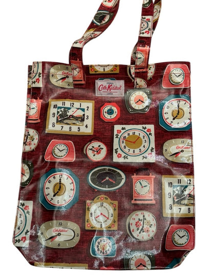 Cath Kidston Retro Clock Print Tote Bag Clocks Weather proof London