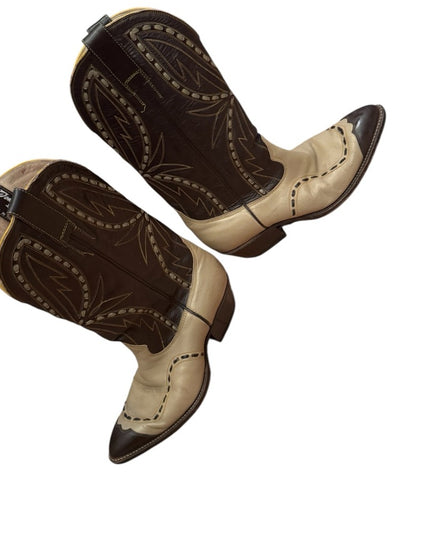 Vintage Don Quijote SouthWestern Boots Cowboy Shoes Womens - Leather Ornate