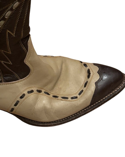 Vintage Don Quijote SouthWestern Boots Cowboy Shoes Womens - Leather Ornate