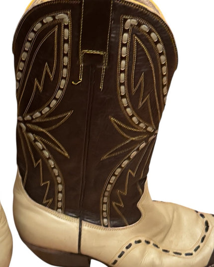 Vintage Don Quijote SouthWestern Boots Cowboy Shoes Womens - Leather Ornate