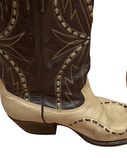 Vintage Don Quijote SouthWestern Boots Cowboy Shoes Womens - Leather Ornate