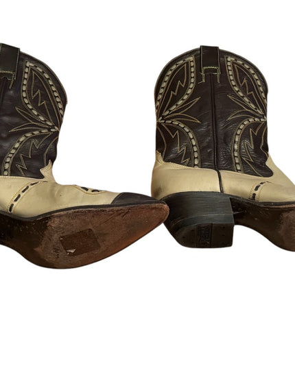 Vintage Don Quijote SouthWestern Boots Cowboy Shoes Womens - Leather Ornate