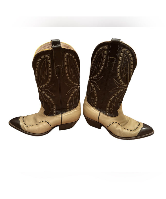 Vintage Don Quijote SouthWestern Boots Cowboy Shoes Womens - Leather Ornate