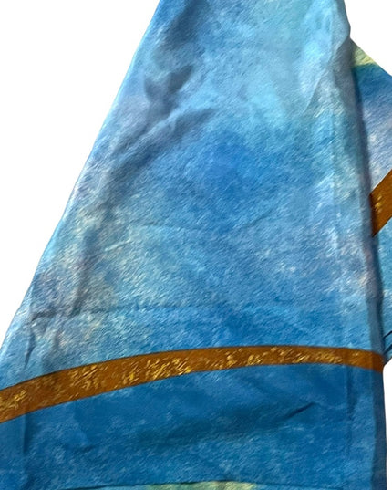 Vintage Georgio Beverly Hills C1994 Wings perfume Silk scarf blue