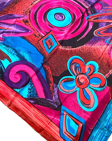 - Oscar De Laurenta Studio SILK Abstract Luxury Scarf