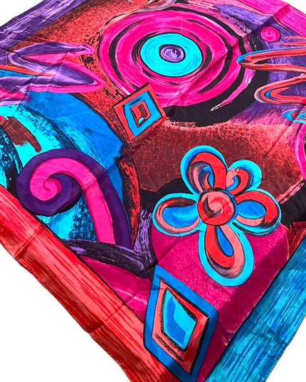 - Oscar De Laurenta Studio SILK Abstract Luxury Scarf