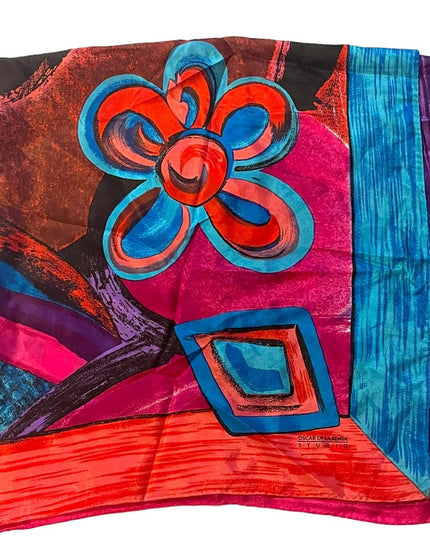 - Oscar De Laurenta Studio SILK Abstract Luxury Scarf