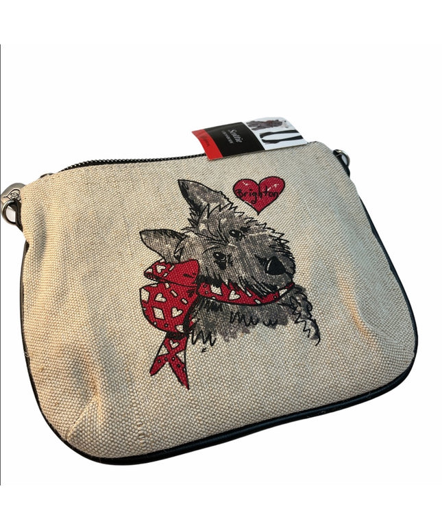 Brighton Scottie Dog Crossbody new canvas NWT