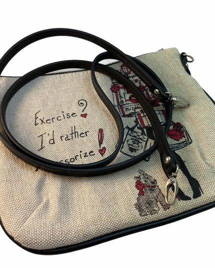 Brighton Scottie Dog Crossbody new canvas NWT
