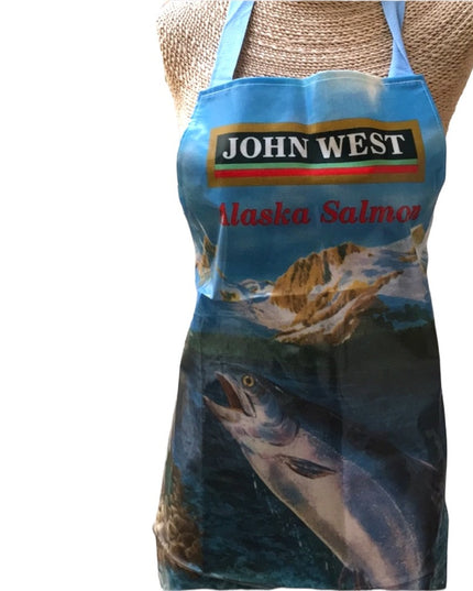 Vintage water proof Salmon Apron John West plastic