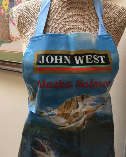Vintage water proof Salmon Apron John West plastic