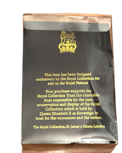 RARE VTG RED VELVET Crown Souvenir From Royal Palace London IN BOX 6.5”x4.25”
