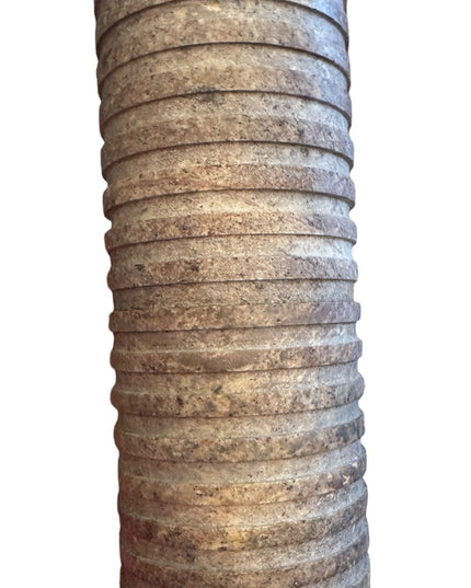 Vintage Marble Ribbed  carved tall Vase