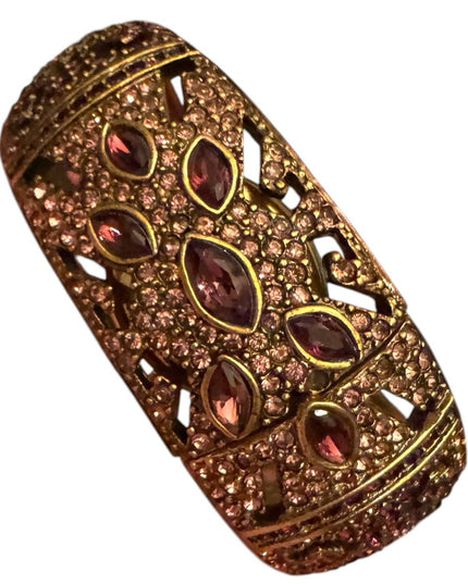 Heidi Daus "Everlasting Elegance" Swarovski Encrusted
Hidden Watch Bangle Gold