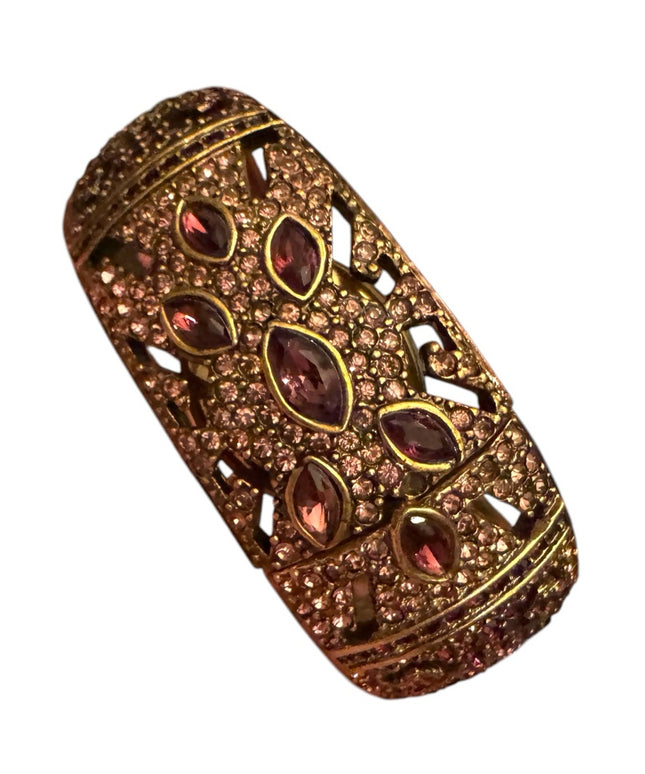 Heidi Daus "Everlasting Elegance" Swarovski Encrusted
Hidden Watch Bangle Gold