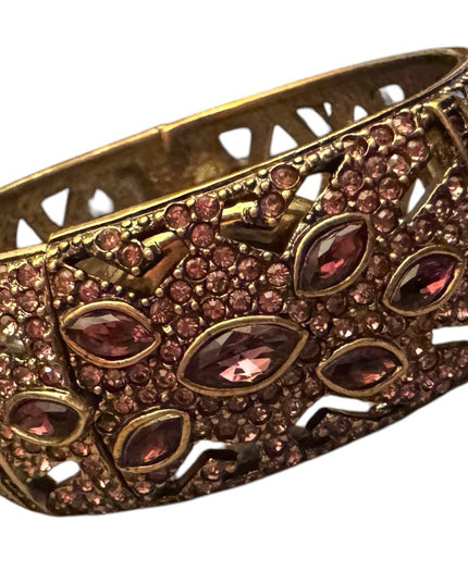 Heidi Daus "Everlasting Elegance" Swarovski Encrusted
Hidden Watch Bangle Gold