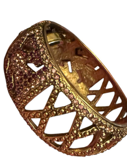 Heidi Daus "Everlasting Elegance" Swarovski Encrusted
Hidden Watch Bangle Gold