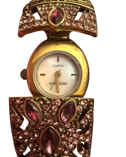 Heidi Daus "Everlasting Elegance" Swarovski Encrusted
Hidden Watch Bangle Gold