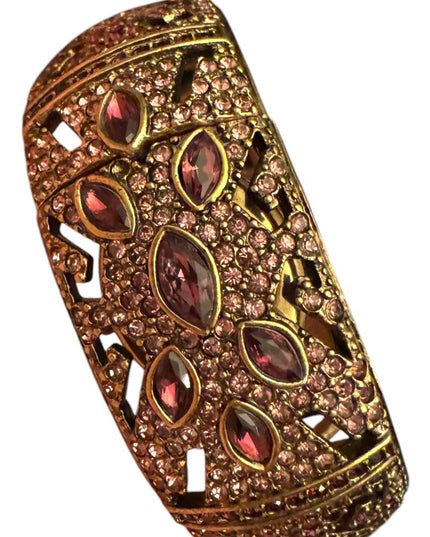 Heidi Daus "Everlasting Elegance" Swarovski Encrusted
Hidden Watch Bangle Gold