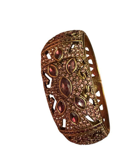 Heidi Daus "Everlasting Elegance" Swarovski Encrusted
Hidden Watch Bangle Gold