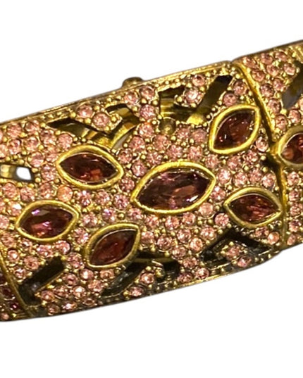 Heidi Daus "Everlasting Elegance" Swarovski Encrusted
Hidden Watch Bangle Gold