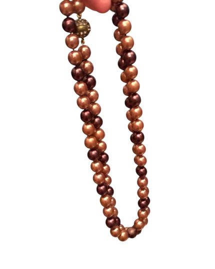 Elegant  Heidi Daus elegant 40” Glass pearl Creamy  Beaded Necklace 12mm beads