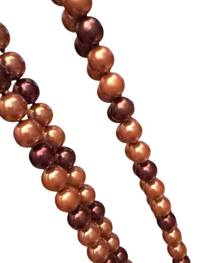 Elegant  Heidi Daus elegant 40” Glass pearl Creamy  Beaded Necklace 12mm beads