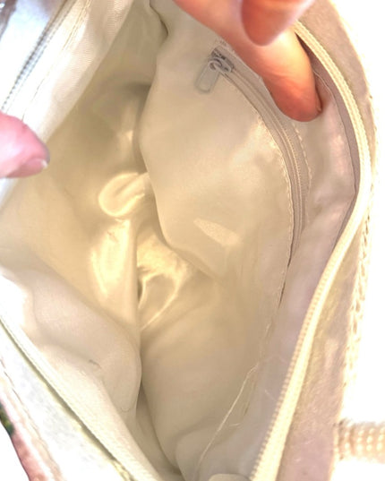 Vintage Microbead Butterfly Handbag purse