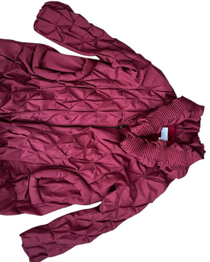 Lanvin Chic Quilted Jacket in Deep Red
