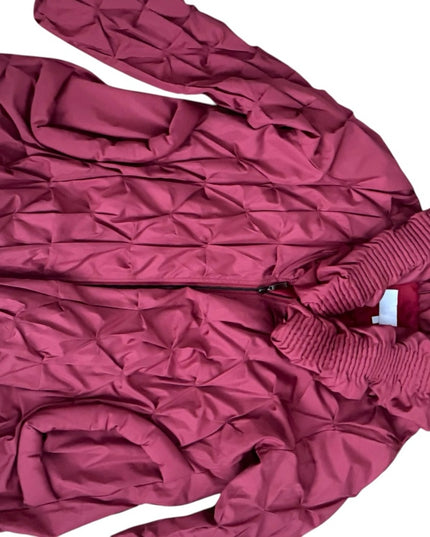 Lanvin Chic Quilted Jacket in Deep Red
