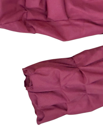 Lanvin Chic Quilted Jacket in Deep Red