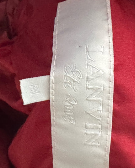 Lanvin Chic Quilted Jacket in Deep Red