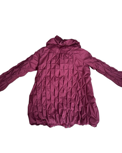 Lanvin Chic Quilted Jacket in Deep Red