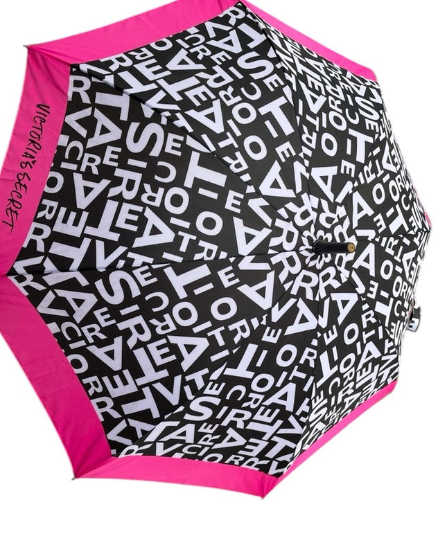 Victoria Secret Limited edition 2012 Logo Pink and Black Umbrella