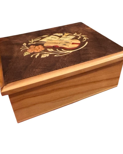 Vintage talian Inlaid Small Violin Box Italy Hand made La Botteguccia Sorrento