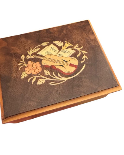 Vintage talian Inlaid Small Violin Box Italy Hand made La Botteguccia Sorrento