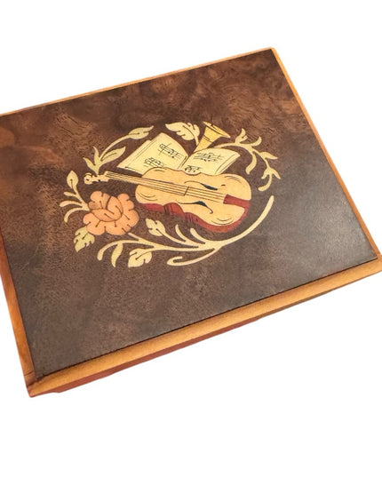 Vintage talian Inlaid Small Violin Box Italy Hand made La Botteguccia Sorrento