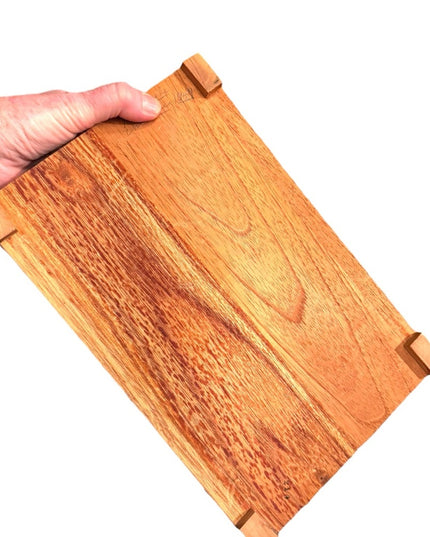 Vintage 1970s Handcrafted Wooden Cedar Jewelry trinket Box