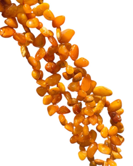 Vintage 32” Russian Baltic Honey Amber Beaded Necklace