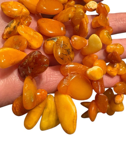 Vintage 32” Russian Baltic Honey Amber Beaded Necklace