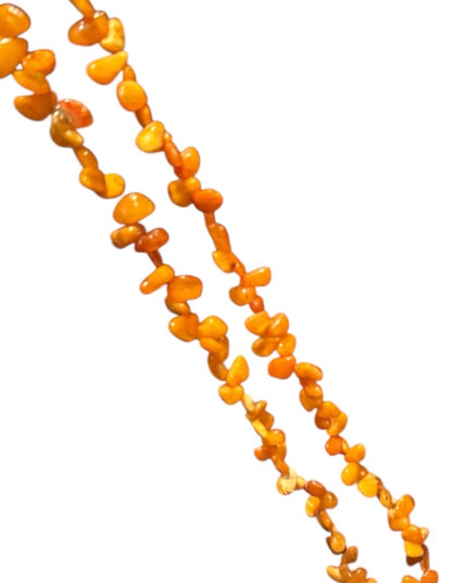 Vintage 32” Russian Baltic Honey Amber Beaded Necklace