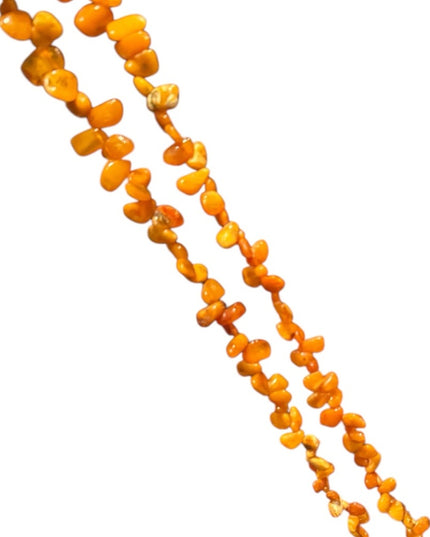 Vintage 32” Russian Baltic Honey Amber Beaded Necklace