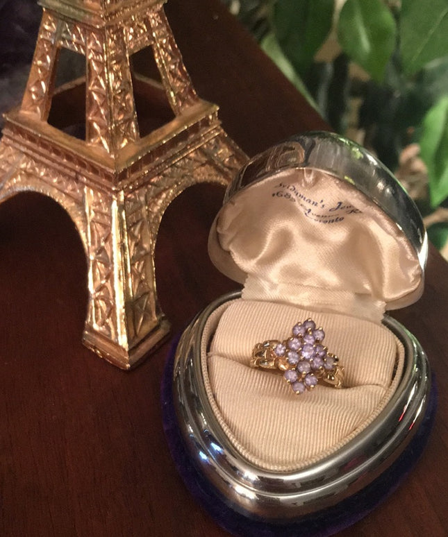 - 10k Gold Tanzanite cocktail ring W/Appraisal